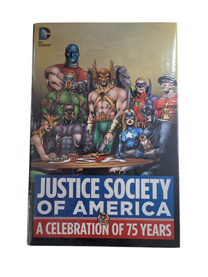JUSTICE SOCIETY OF AMERICA: A CELEBRATION OF 75 YEARS HC BOOK SEALED/NEW!-image