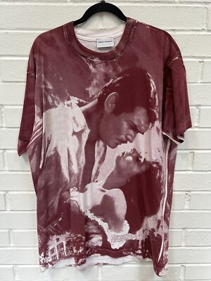 Vintage Gone With The Wind Stanley Desantis T-Shirt Size XL All Over Print Movie-image