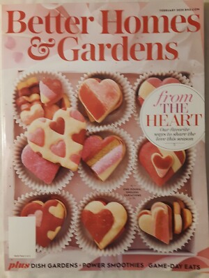 Better Homes and Gardens Feb 2020 FREE SHIPPING decorating recipe valentine NEW-image