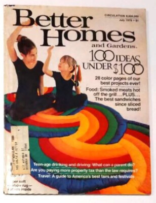 Vintage Issue of Better Homes and Gardens Magazine, Jul 1979, near perfect-image