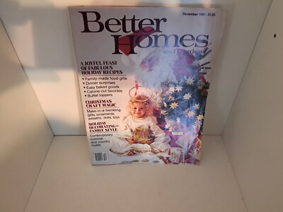 Better Homes & Gardens BHG DECEMBER 1981 rare Christmas Crafts Recipes MAGAZINE-image
