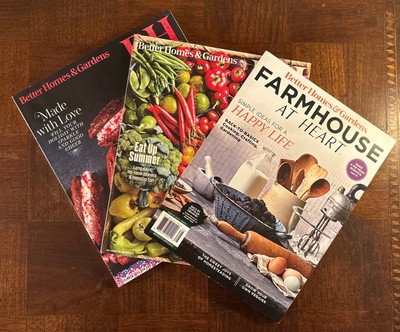(Lot Of 3) Better Homes & Gardens Magazines Back Issues 2021/24 Preowned -image