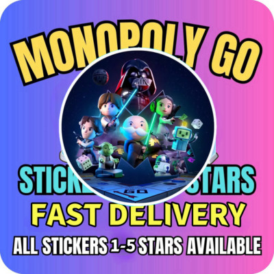 Monopoly All 1/2/3/4/5 Stars Stickers Cards Go  - FAST & CHEAPER! ST. AR WARS-image