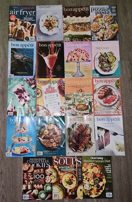 MAGAZINES Cook Books Lot of 19 Bon Appetit Better Homes Garden Food Network-image