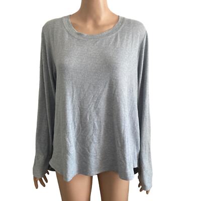 Jaclyn Intimates Cozy Shirt Womens XL Gray Soft Pullover Stretch-image