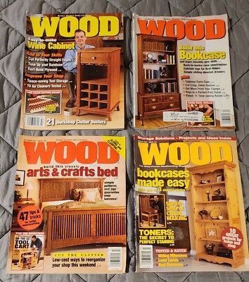 Lot of (4) - Vintage WOOD Magazines by Better Homes and Gardens - Lot #1008-image