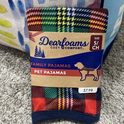 DEARFORMS COZY COMFORT PET PAJAMAS - SIZE SMALL, FITS 12-20 LBS - NEW-image
