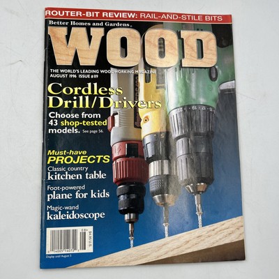 Better Homes and Gardens Wood Back Issue Magazine August 1996 Issue 89-image