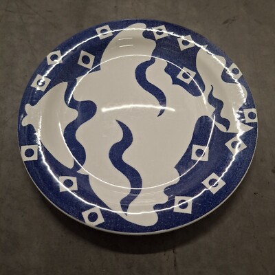 Vintage Pier 1 Imports Blue  White Ceramic Plate 10