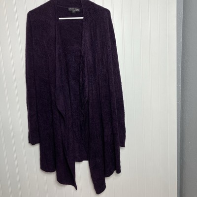 barefoot dreams Sweater S/M Purple Soft Cozy Cardigan Fall Winter Women’s -image
