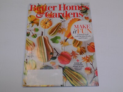 Better Homes Gardens Magazine Oct 10 2021 Fall Craft Paper Harvest Mexican Dish-image