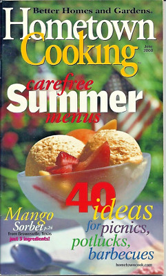 Better Homes and Gardens Hometown Cooking Magazine - June, 2000  ++++++-image