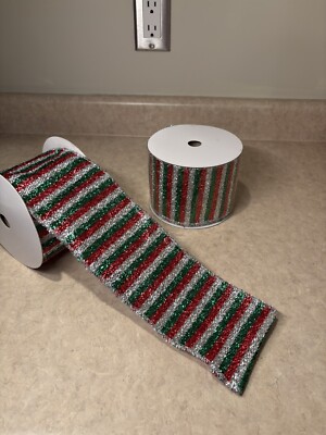 Christmas Ribbon Designer High Quality Multi Retro Style Raz Imports-image