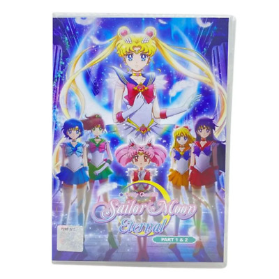 USA Stock ENGLISH DUBBED Sailor Moon Eternal: The Movie (Part 1 & 2) DVD Anime-image