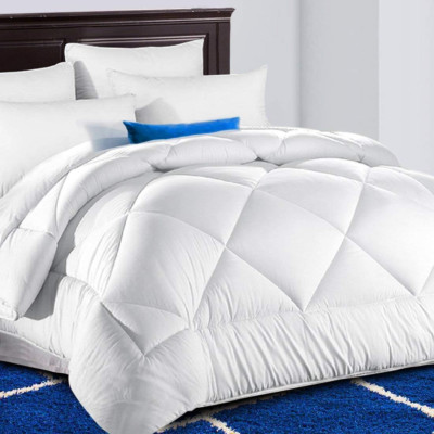 All Season Queen Comforter Soft Quilted down Alternative Duvet Insert with Corne-image