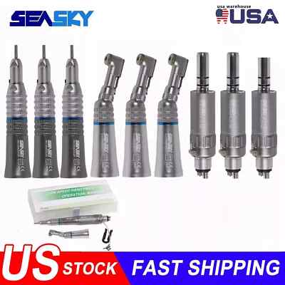 NSK Style Dental Slow Low Speed Handpiece Straight Contra Angle Air Motor 4/2H-image