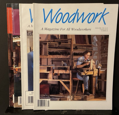 Woodwork Magazine Lot 1993-4 Issues 20,22,26,27 A Magazine For All Woodworkers-image