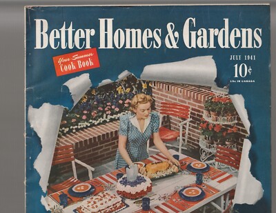 Better Homes & Gardens Magazine July 1941 Vintage-image