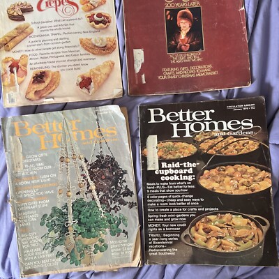 Vintage Better Homes magazines, Lot of 4-image