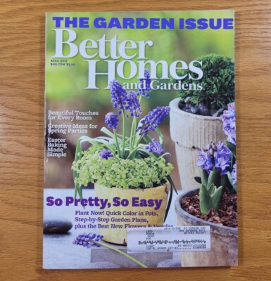 Better Homes And Gardens Magazine Back Issue From April 2012 -So Pretty, So Easy-image