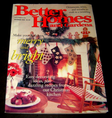 Better Homes And Gardens December 1998 Merry And Bright Christmas-image
