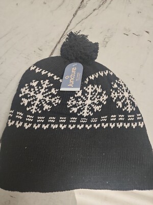 New DTSC Imports Hat Chapeau Beanie Black Fleece Lined (NWT)-image