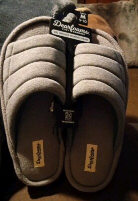 Men's Dearfoams Cozy Comforter Size 9-10 Gray $18-image