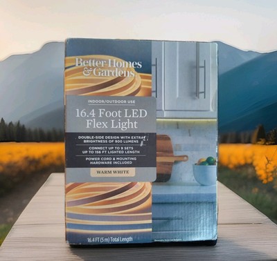 Better Homes & Gardens Plugin Warm White LED Flex Rope Light Double Side 16.4 ft-image