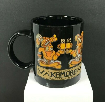 Vintage Beam Import Kamora Coffee Liqueur Designer Coffee Mug in Original Box-image