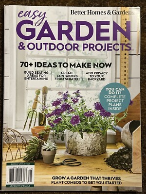 BETTER HOMES GARDENS Magazine EASY Garden OUTDOOR  PROJECTS 2024-image