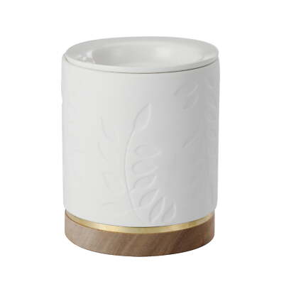Better Homes & Gardens Wrm Bot Leaves Wax Warmer, White, Modern Style-image
