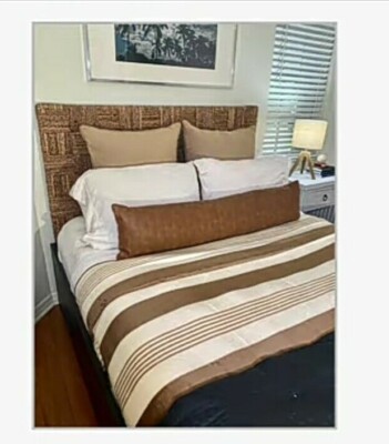 Warm Cozy Plush Blanket and Plush Sheet Set, Ivory Stripe, Queen-image