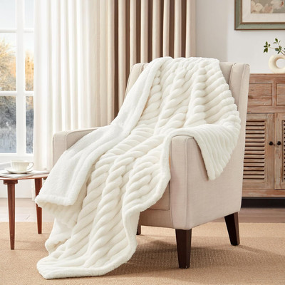 Electric Blanket Heated Throw, Super Cozy Luxury Polyester with 6 Heating Levels-image