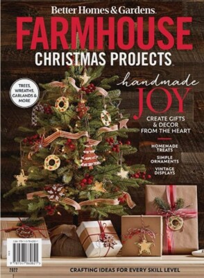 Farmhouse Christmas Projects - Better Homes & Garden Magazine -BRAND NEW-image