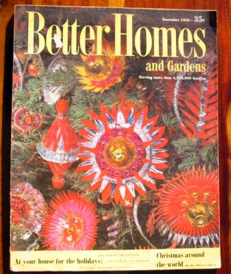 Oversize Better Homes & Gardens Christmas Dec Magazine 1956 Nesselrode Pie-image