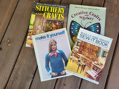 STITCHERY AND CRAFTS Better Homes & Gardens Hardcover 1966 PLUS 3 books in Lot10-image