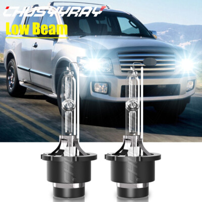 For Infiniti QX56 2004-2010 6000K Front Xenon HID Headlight Bulbs Low Beam Qty2-image