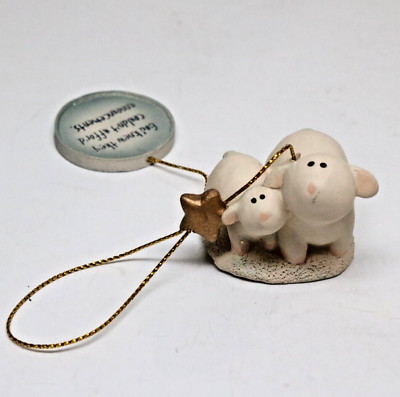 Lifesighs Christmas Ornament by Chris Shea RAZ Imports Sheep Lamb God Sent Star-image