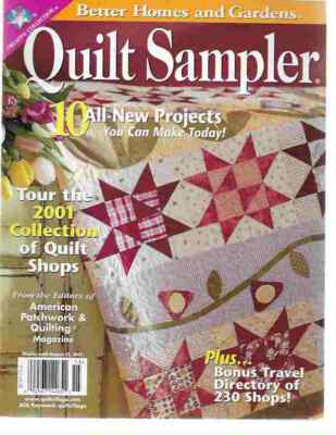 Quilt Sampler Magazine 2001 Ultimate Shop Hop and Patterns Better Homes & Garden-image