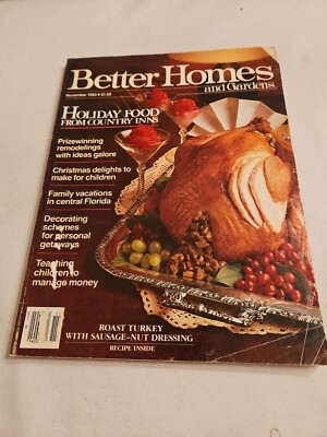 Vintage 1983 November, Better Homes And Gardens Magazine, Country Holiday Foods-image