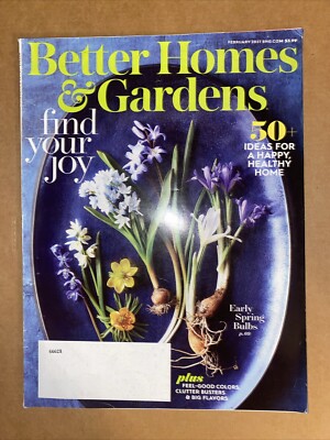 Better Homes & Gardens Magazine February 2021 Find Your Joy Happy Healthy Home -image