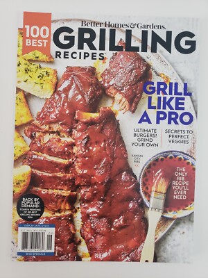 Better Homes & Gardens Grilling Recipes August 2022 Magazine Perfect Veggies  -image
