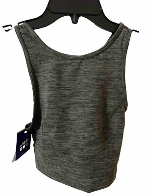 Women's Cozy Spacedye Longline Sports Bra JoyLab Charcoal Gray Size XS NWT-image
