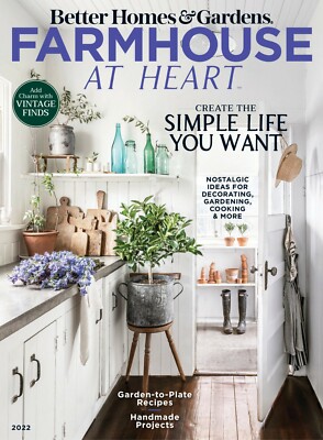 BETTER HOMES & GARDENS | 2022 | FARMHOUSE AT HEART: DECORATING, GARDENING & MORE-image