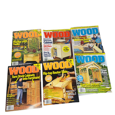 Vintage Wood Magazines (by Better Homes and Gardens) Box Lot 28 Issues 2010-2013-image