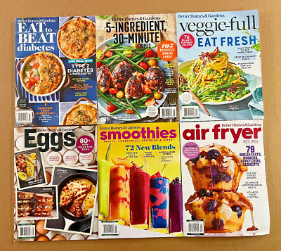 Better Homes & Gardens Magazine Lot of 6 Issues • Breakfast, Lunch, Dinner Meals-image