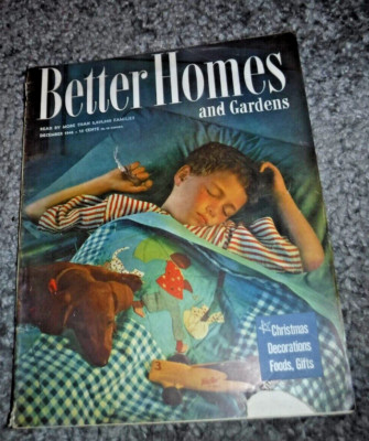 December 1946 Better Homes & Gardens CHRISTMAS X-MAS FOOD GIFTS DECORATION-image