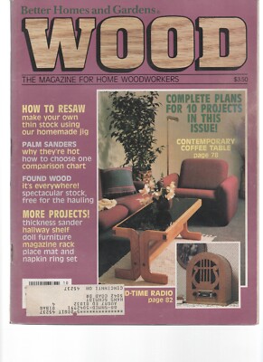 Wood Magazine October 1985 Better Homes and Gardens Home Woodworkers Resaw-image
