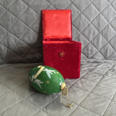 Pier 1, Li Bien, Hand Painted Angel With 2014 Banner, Teardrop Design Ornament -image