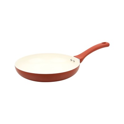 Mainstays Ceramic 10In Aluminum Nonstick Frypan Red Canyon-image
